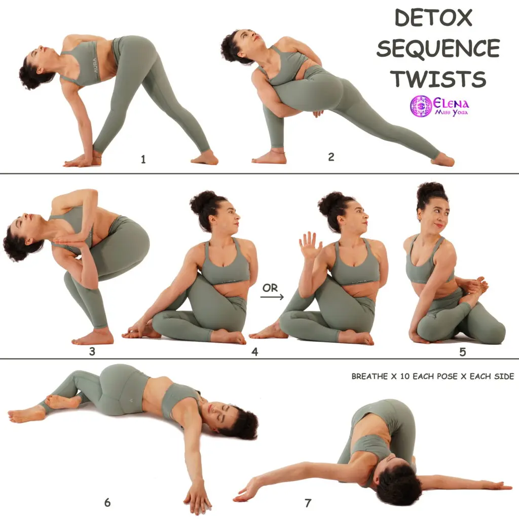 yoga twist sequence - What are the 3 principles of twisting in yoga