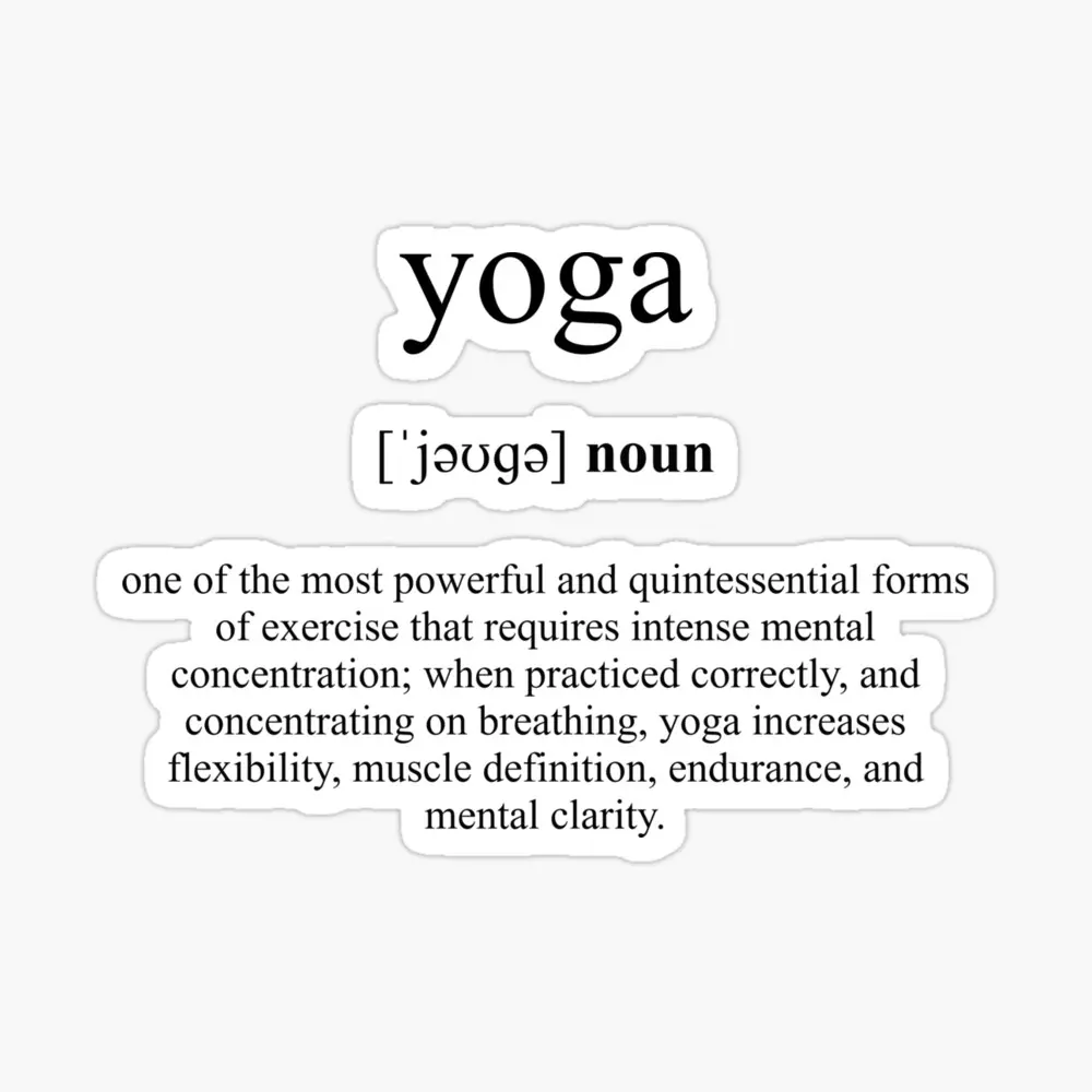 yoga definition english - What is the Oxford definition of yoga