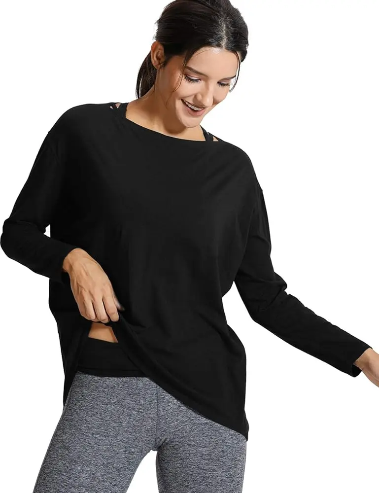 yoga tops with sleeves - What yoga tops don t rise up